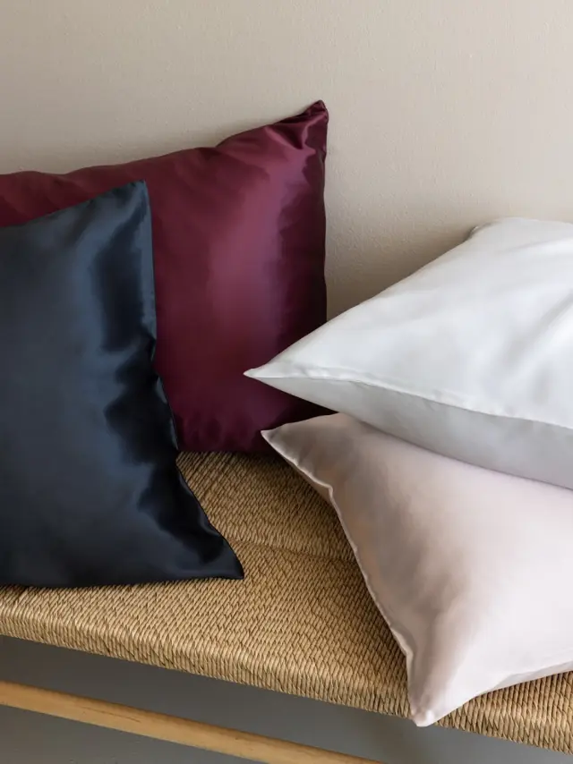 Μαξιλαροθήκη 50x70 Μεταξωτή Palamaiki Silka 100% Μετάξι- Bordeaux