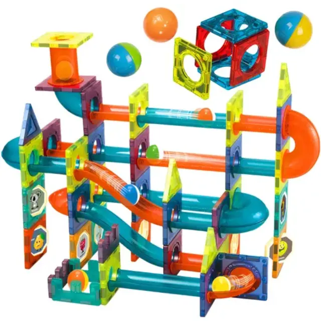 Kruzzel Μαγνητικό Παιχνίδι Κατασκευών Magnetic Blocks 96τμχ