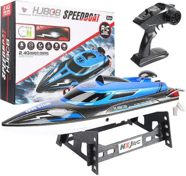 Speedboat HJ808 RC Vehicle Speedboat Μπλε 2