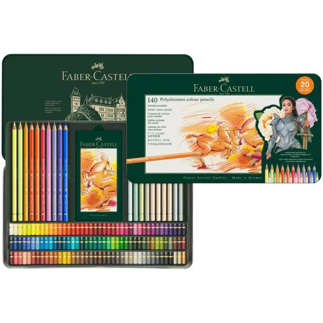 Σετ Ξυλομπογιές Faber-Castell Polychromos, 140 Χρώματα (120+20 Νέα Χρώματα)