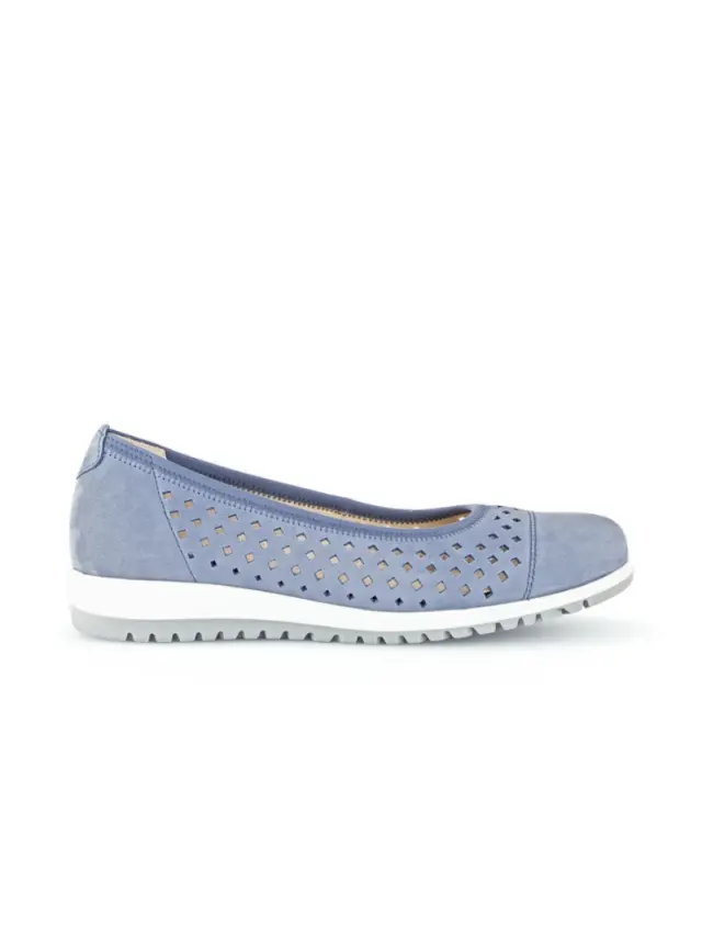 Gabor Μπαλαρίνες Γυναικείο δέρμα Nubuck Μπλέ GAB/42401 26-HEAVEN 3