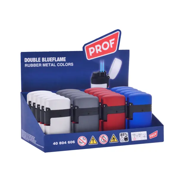Prof Aναπτήρας Metal Color Double Jet Flame 40804606