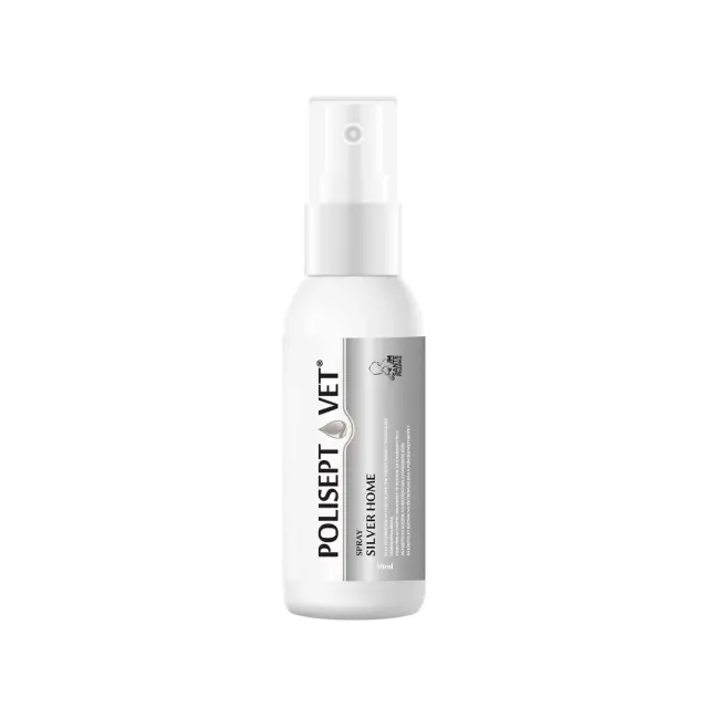JM SANTE Polisept Vet Spray silver home spray - wound spray for dog and cat &ndash; 50ml