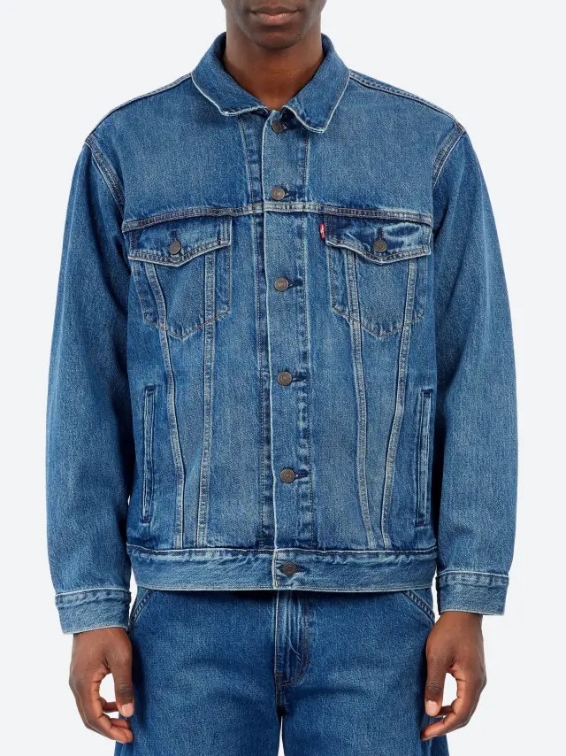 RELAXED FIT TRUCKER MED INDIGO - WORN IN - RELAXED FIT TRUCKER PACIFIC ACTIVITIES T Med Indigo