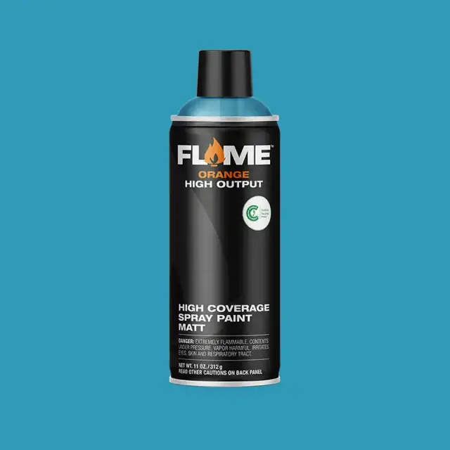 Flame Orange Spray Paint 400ml FO-616 Aqua Light