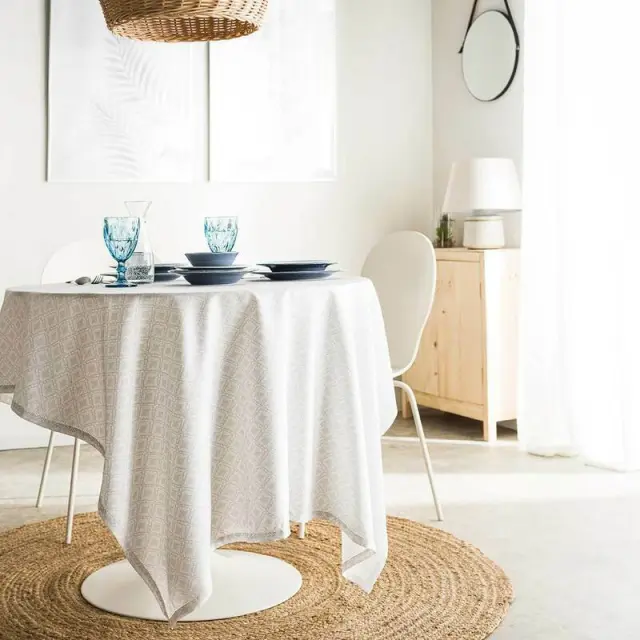 ΤΡΑΠΕΖΟΜΑΝΤΗΛΟ 140X220CM GOFIS HOME DELFINA Γκρι 237/ 15