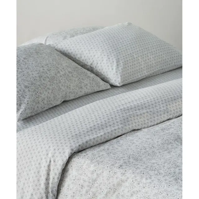 Σετ Σεντόνια King Size 4 Τεμαχίων Kentia Evanthia 22 Grey- White 270x270 2