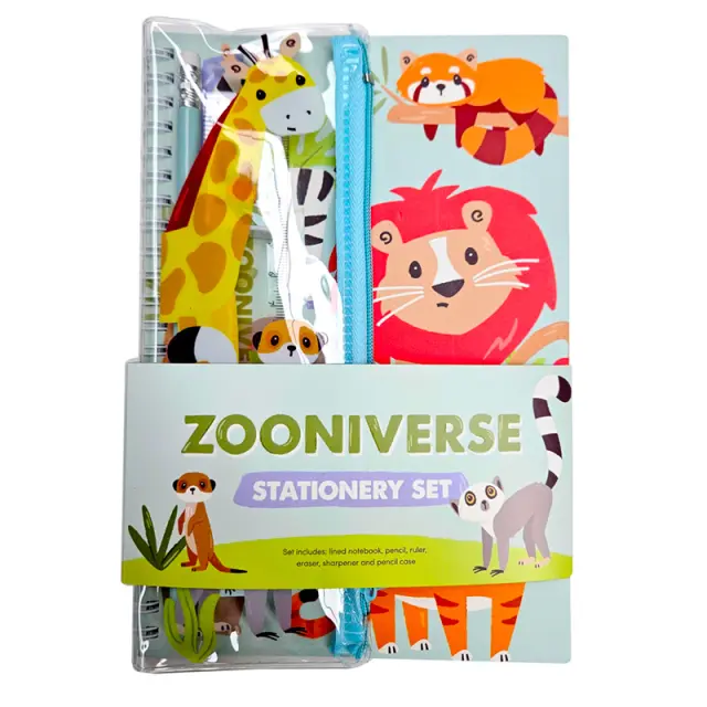 Puckator Παιδικό σετ Γραφικής Ύλης (6τμχ): Zooniverse