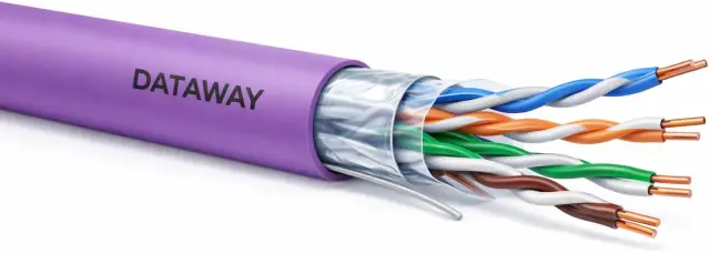 Dataway FTP cable, CAT5e, LSZH, Dca, 305m, purple