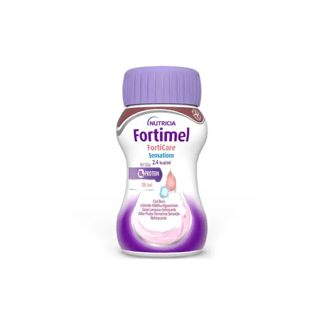 Nutricia Fortimel Forticare Sensations 2.4 kcal Δροσιστικό Βατόμουρο 4x125ml