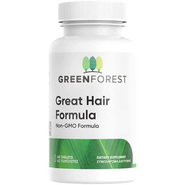 Green Forest Great Hair Formula Συμπλήρωμα για την Υγεία των Μαλλιών, 60caps