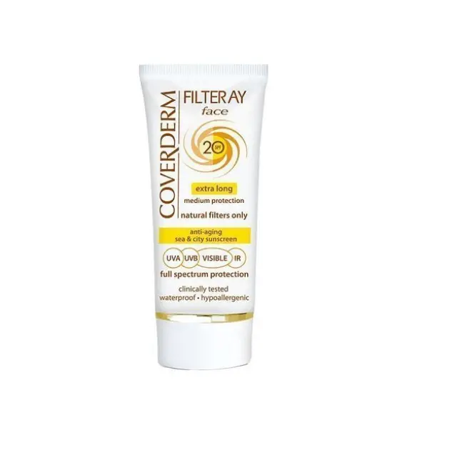Coverderm Filteray Αντηλιακή Κρέμα Προσώπου 50ml SPF20