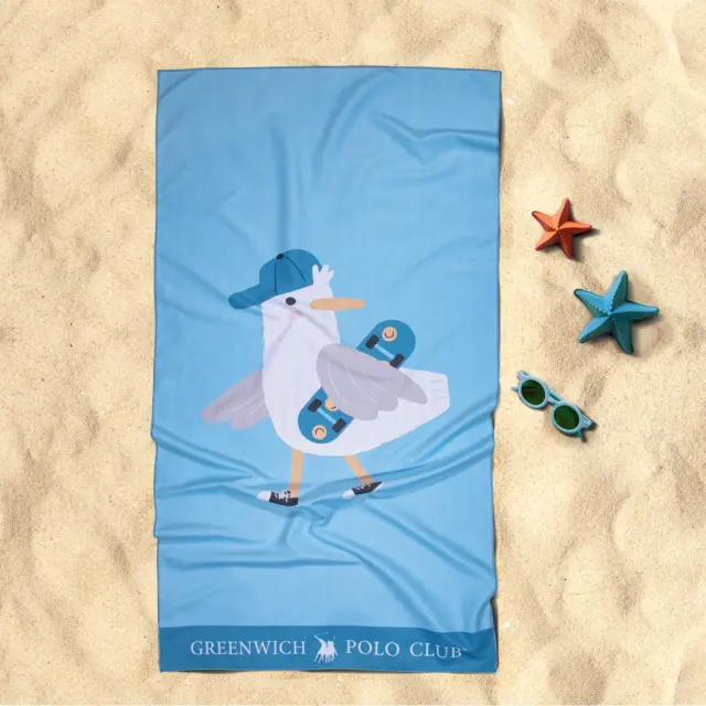 Πετσέτα Θαλάσσης 70x140 280gsm Greenwich Polo Club Junior Micro 4177 Blue 100% Microfiber 3