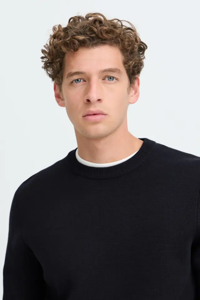Casual Friday Ανδρικό THEO Πλεκτό – Dark Navy - XXL 3