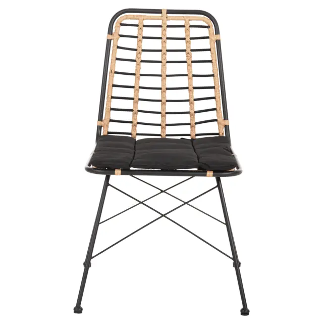 ΚΑΡΕΚΛΑ ΜΕΤΑΛΛΙΚΗ FB95691.11 WICKER ΜΠΕΖ-ΜΑΥΡΟ 51x54x84Υεκ. 3