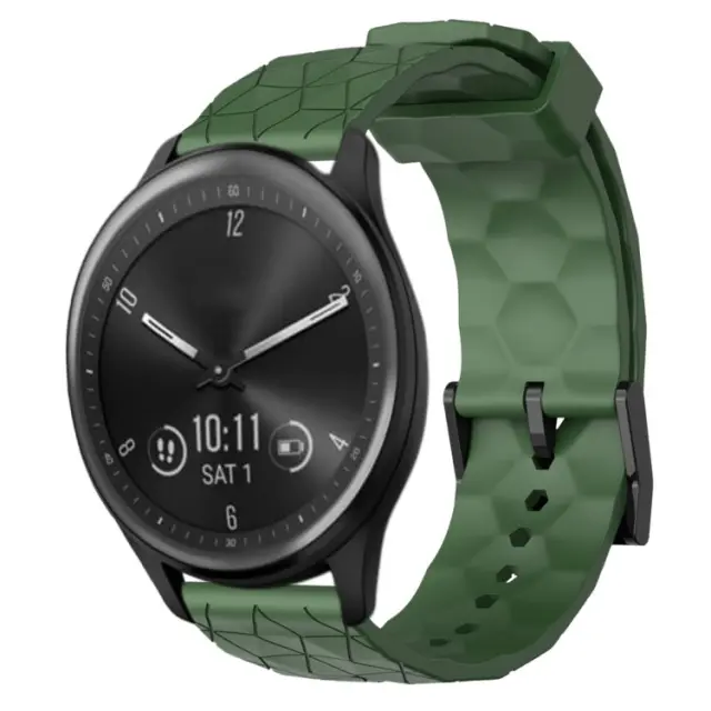 Λουράκι Σιλικόνης Football Pattern Fits all 20mm-Army Green OEM