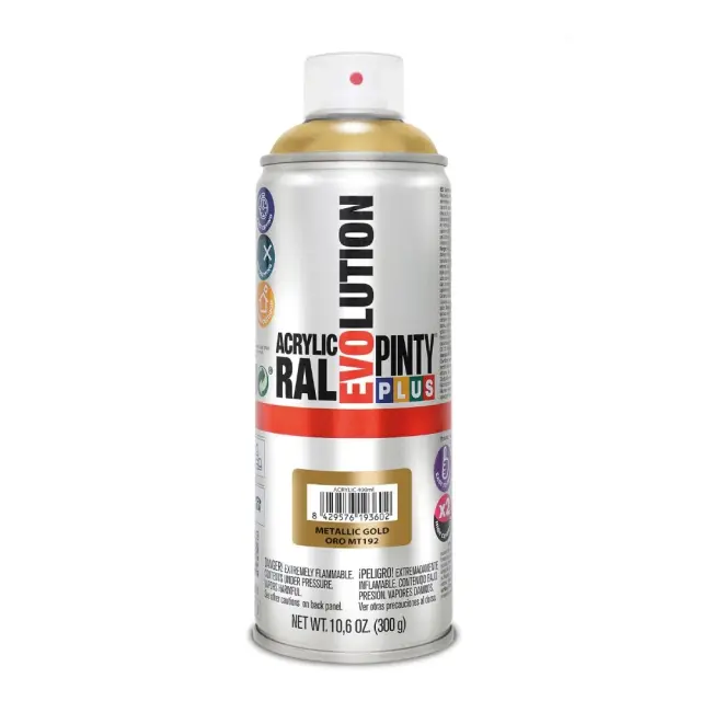 Pinty Plus Evolution Metallic Σπρέι βαφής ακρυλικό μεταλλικό 400ml Gold / MT192