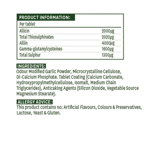 Natures Aid Concentrated Garlic 2000 mcg 2