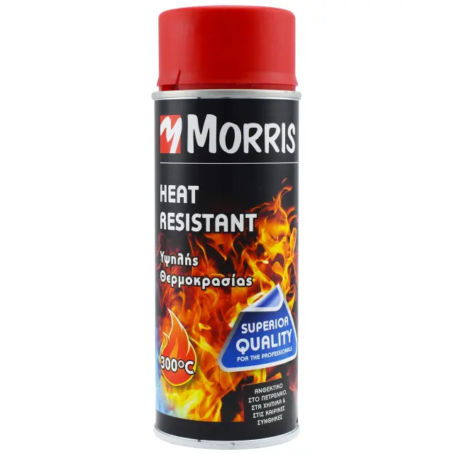 Σπρέι Βαφής ‎ Heat Resistant Lacquer 300°C Υψηλής Θερμοκρασίας με Ματ Εφέ Κόκκινο 400ml 33497