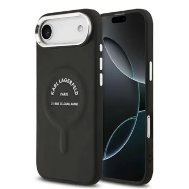 Karl Lagerfeld PU RSG Logo MagSafe Case for iPhone Air Black