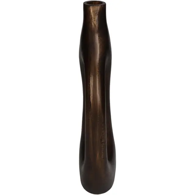 Βάζο Μπρονζέ Αλουμίνιο 19x6.5x30cm 2