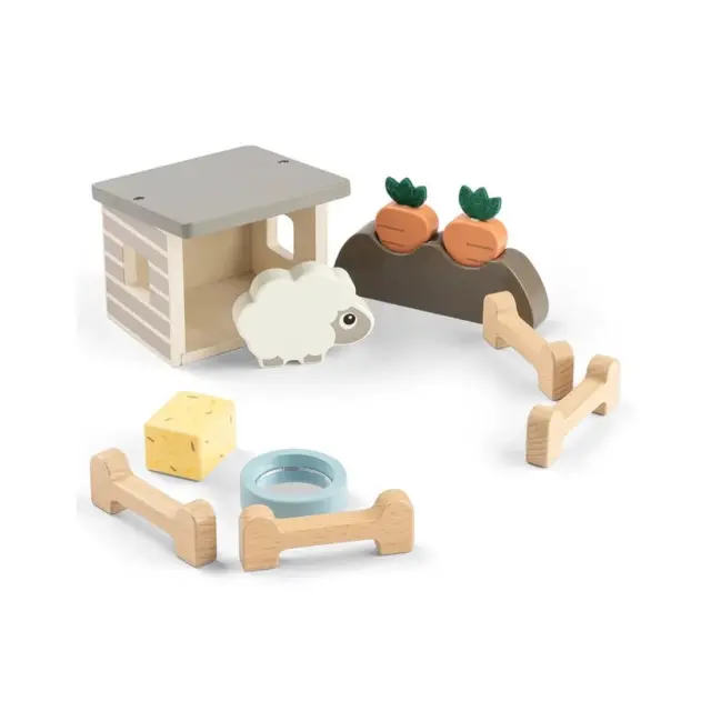 Ξύλινο Παιχνίδι Δραστηριότητας Done By Deer Tiny Farm Set Sheepy Colour Mix BR79836