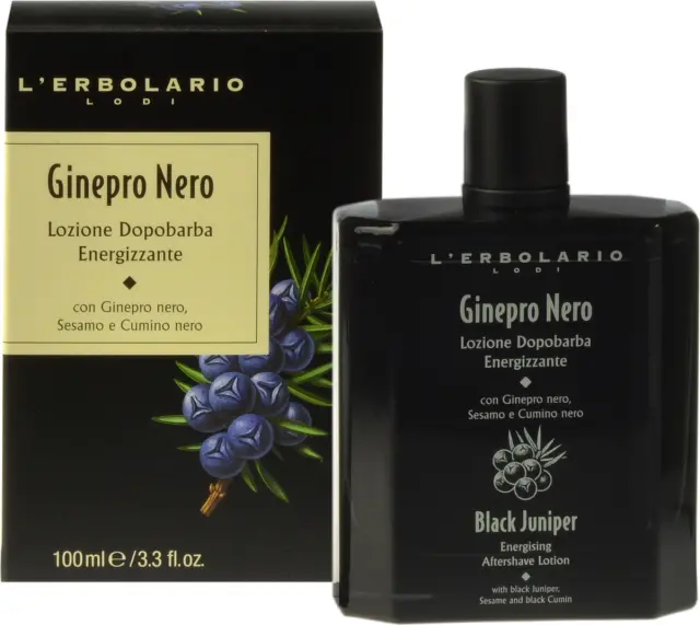 L Erbolario Ginepro Nero After Shave Lotion με Μαύρο Κέδρο & Έλαιο Μαύρου Κύμινου 100ml