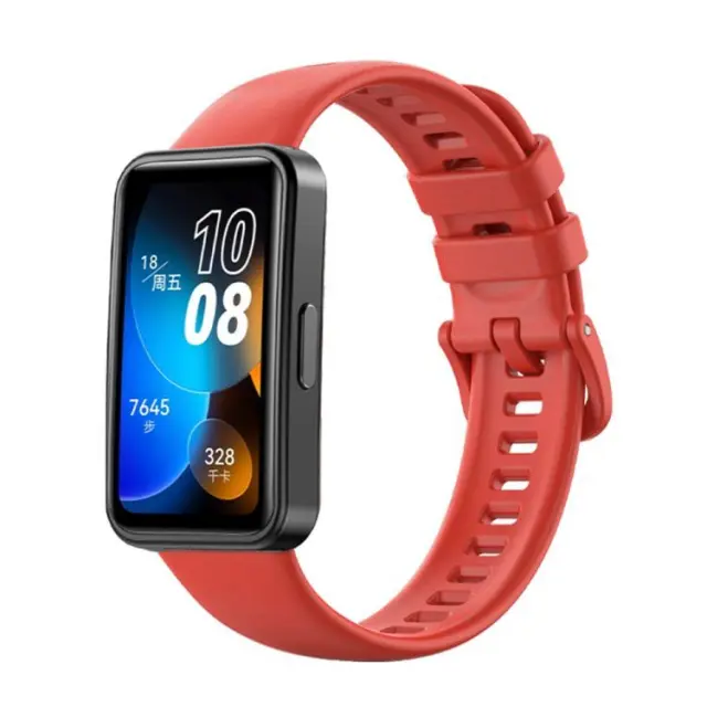 Ανταλλακτικό Λουράκι Σιλικόνης για Huawei Band 8/9/10 - Red OEM