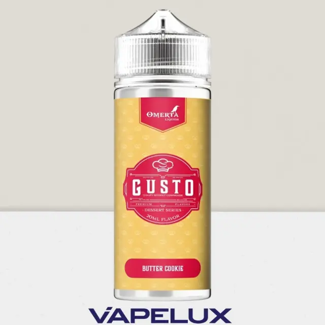 Gusto by Omerta Flavor Shots Butter Cookie 20ml to 120ml 2