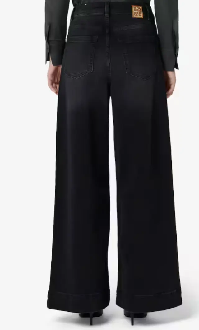 EMME BY MARELLA “EMMWIDELEG” WIDELEG JEANS (26251860312 DENIM BLACK) - 42 2