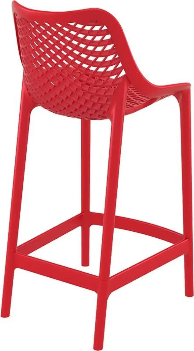 Σκαμπό Bar AIR Κόκκινο PP 44x51x65/95cm 2