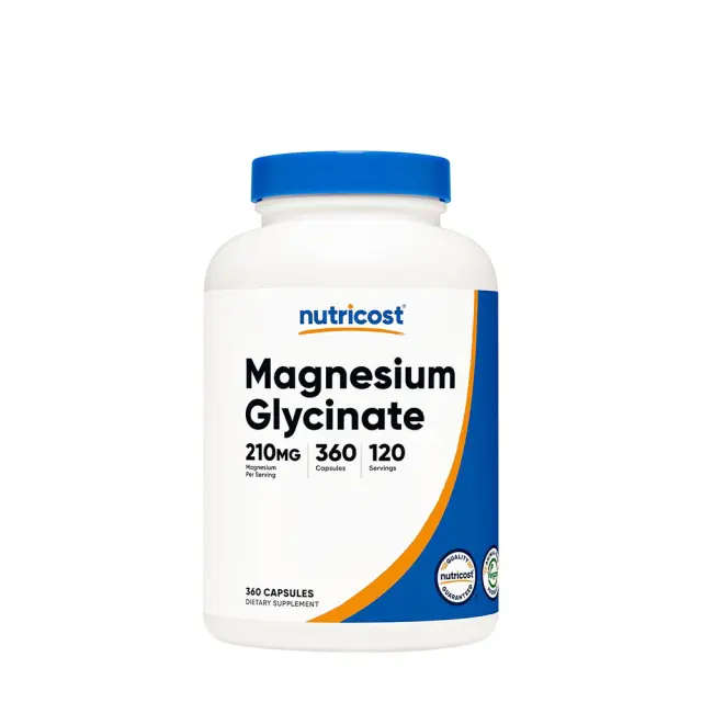 Nutricost Magnesium Glycinate 210 mg 360 Capsules