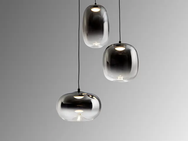 Onice 314213 - Τριφωτη Black-Smoke LED Λάμπα με Ρυθμιζόμενο Ύψος & GRAVITY TOGGLES Μαύρο 2