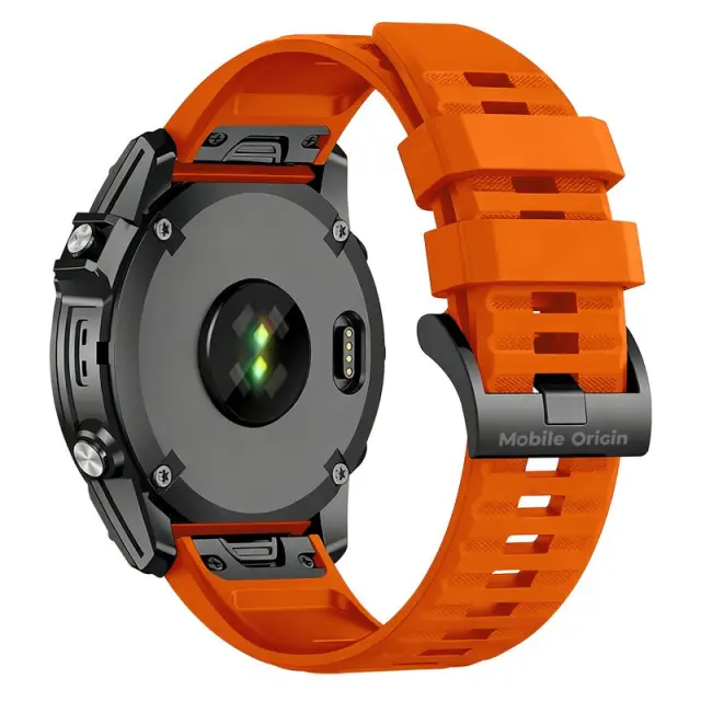 Mobile Origin Easy Strap Silicone Garmin Watch 26mm Orange 2