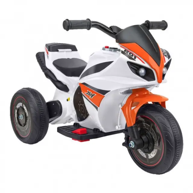 Μηχανή ηλεκτροκίνητη Globo Spidko Moto no license Orange White 6V 4,5AH(3+ ετών) 2