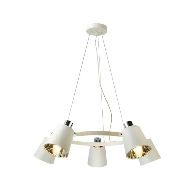 AcaLight Offer NETTO ΦΩΤΙΣΤΙΚΟ ΚΡΕΜΑΣΤΟ ΛΕΥΚΟ ΜΕΤΑΛΛΙΚΟ ΣΥΜΒΑΤΙΚΟ 5ΧΕ14 IP20 Φ730Χ1000mm