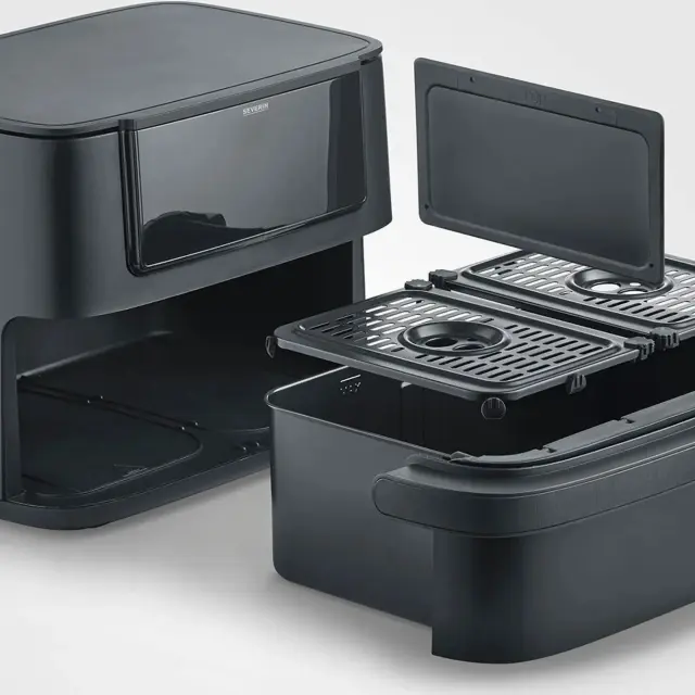 Severin Φριτέζα Αέρος FR 2490 Dual 2600W 9Lt Μαύρη 2