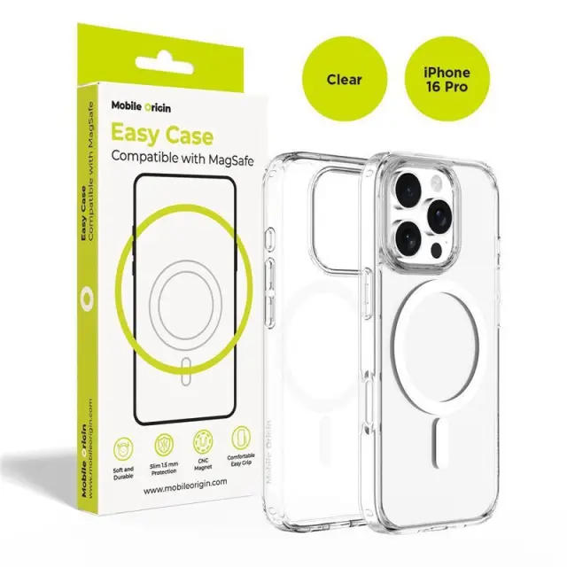 Mobile Origin Hybrid MagSafe Case, clear - iPhone 16 Pro
