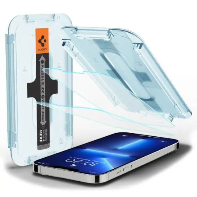 Tempered Glass Full Face Spigen Glas.tR EZ-FIT Apple iPhone 13/ 13 Pro/ 14/ 16e (2 τεμ.) N56118