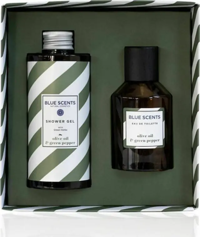 Blue Scents Olive Oil + Green Pepper Eau de Toilette 100ml + Shower Gel 300ml