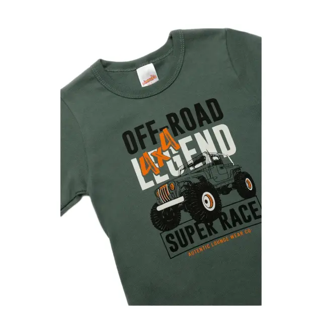 Minerva Παιδικό Φανελάκι Aγόρι Off-Road Legend, Χρώμα Green Balsam 2