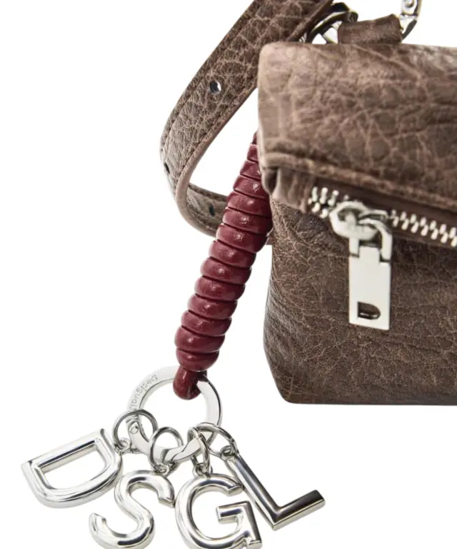 Desigual - Γυναικεία Τσάντα Ώμου Mone Clutch Micro 26WAYP37-6044 Καφέ 3