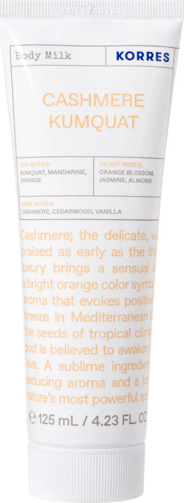 Korres Cashmere Kumquat Moisturizing Body Milk 125ml