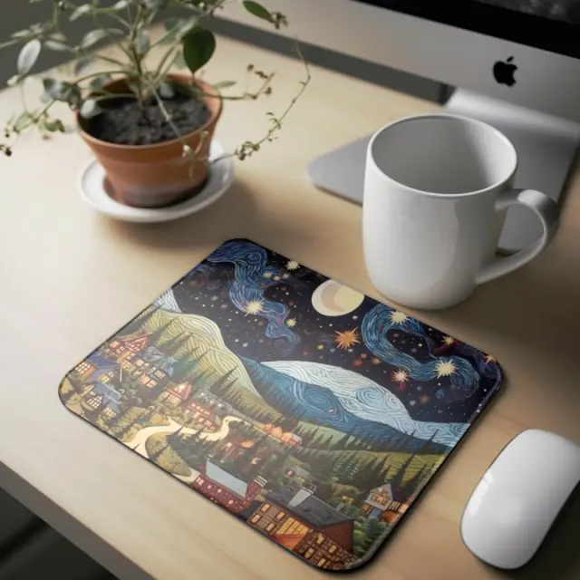 Mousepad ( still van gogh -31 ) Διαστάσεις: 23cm(μήκος) x 20cm (ύψος)