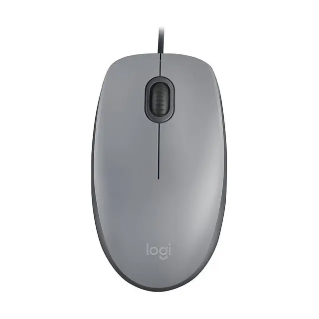 Logitech Mouse M110 Silent Mid Wired Gray (910-006760)