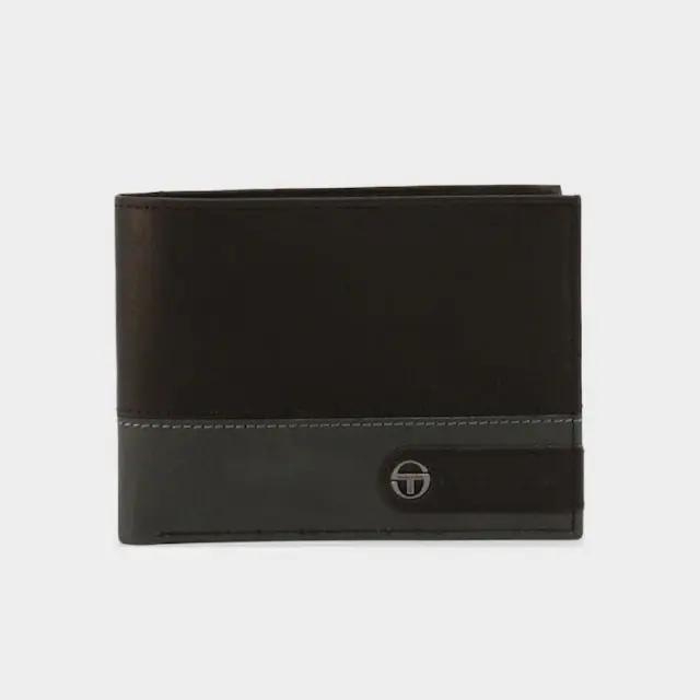 Δερμάτινο Πορτοφόλι - Καρτοθήκη Sergio Tacchini K50TTNP053 Μαύρο - ONESIZE