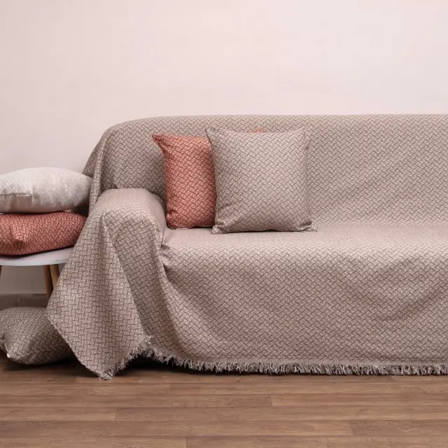 Ριχτάρι Πολυθρόνας 180x180 Viopros 2219 Λινό 100% Chenille