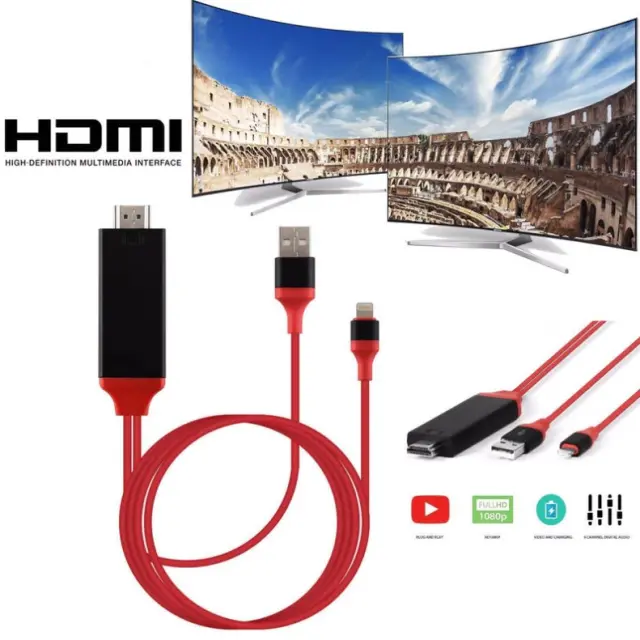 Lightning to HDMI adapter M/M Red 06.005.0061 3