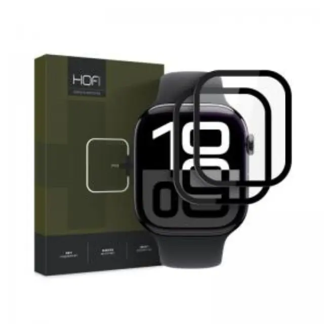 Hybrid Nano Glass Hofi Pro+ Apple Watch 10/ 11 46mm Μαύρο (2 τεμ.) N66613 2