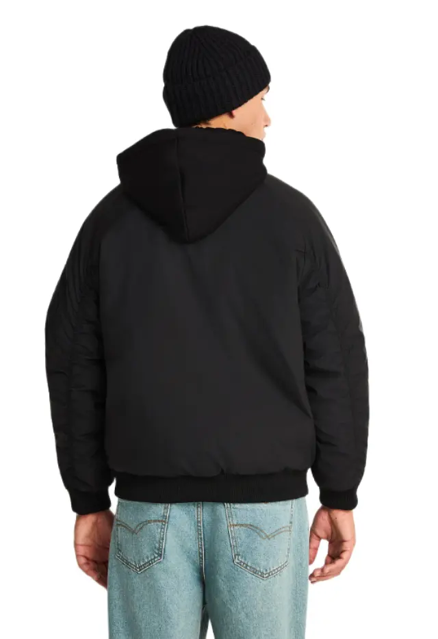 Funky Buddha ανδρικό μπουφάν bomber με τσέπη στο μανίκι FBM014-022-01-1 2